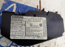 Siemens Overload Relay Motor Control 3UA50 00 0A Class 10A 0.1-0.16A 3P 600V