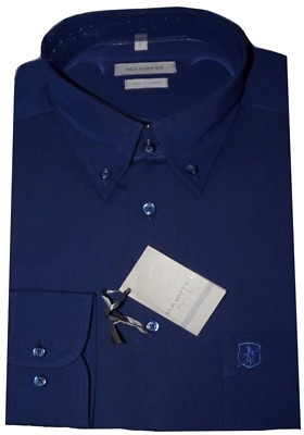 Chemise Homme Sea Barrier 100% Coton Oxford - Céleste, Manches Longues, Tailles M à 3XL