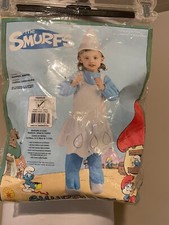 SMURFETTE Smurfs Rubies Halloween Jumpsuit Costume NEW NIP - Sz 2T - 4T