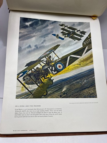 34 IMPRESIONES! Impresiones artísticas Leach Corp Primera Guerra Mundial Heritage Of The Air DE '59 - '68 (3 Dups - Imagen 9 de 24