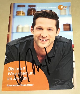 Alexander Kumptner Original signierte Autogrammkarte Autogramm Karte ZDF TV #22
