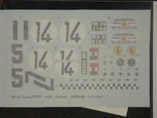 MFH Model Factory Hiro 1/24 Ferrari 250SWB Early Type C Spare Decal SDK-043