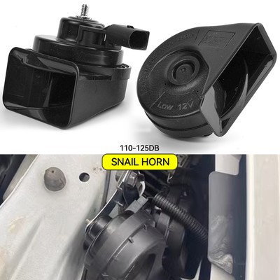 2X Snail Horn Loud Dual Tone 110db For Audi A4 A5 A6 A7 A8 Q5 Q3 Skoda VW Seat