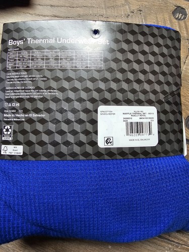 Athletic Works Youth Boys' 2-Piece Waffle Thermal Layering Underwear Set Sz XL - Picture 5 of 7