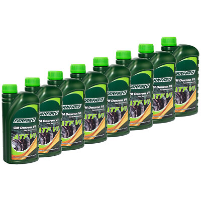 8x 1 Liter Getriebeöl FANFARO Automatikgetriebe ATF VI Automatik Getriebe Öl Oel