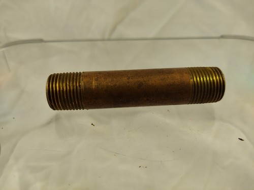 3 pcs. - 3/8" x 3" NPT Threaded Brass Pipe Nipple - Plumbing/Steampunk Projects