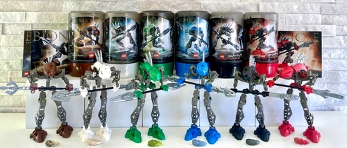 Bionicle Rahkshi Set of 6: 8587 8588 8589 8590 8591 8592 + Canisters & Manuals