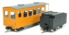 HOn30/HOe Aru-Model Tender & Passenger Car Kit for 0-4-0 Kyosan Steam Locomotive