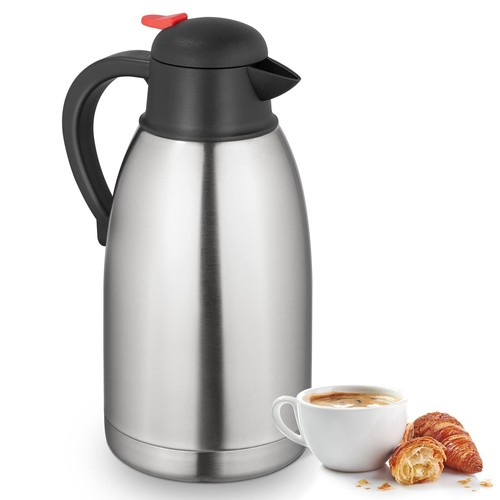 Thermosflasche Edelstahl 2L Thermoskanne Isolierflasche Isolierkanne Kaffeekanne - Bild 18 von 18