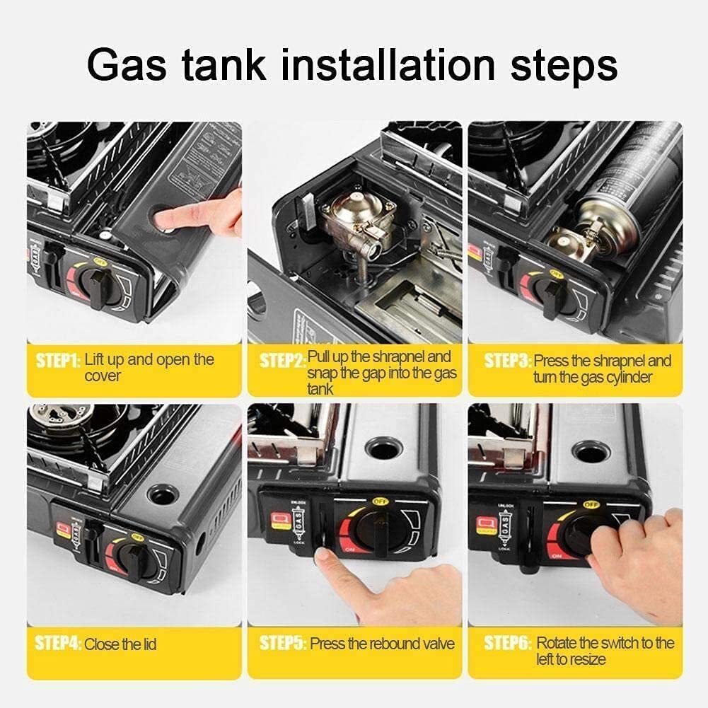 3500W Camping Stove Butane Windproof Fire Brass Cooking Burner