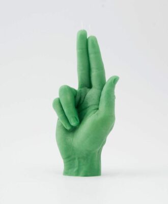Yellow CandleHand Crossed Fingers Hand Gesture Candle