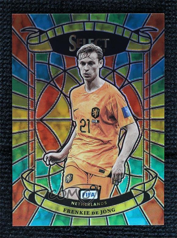 2022-23 Panini Select FIFA Stained Glass Frenkie de Jong #27