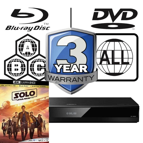 Panasonic Blu-ray Player DP-UB820 All Zone MultiRegion Solo A Star Wars Story