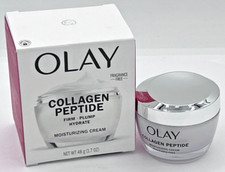OLAY COLLAGEN PEPTIDE FIRM, PLUMP, HYDRATE MOISTURIZING CREAM, FRAGRANCE FREE