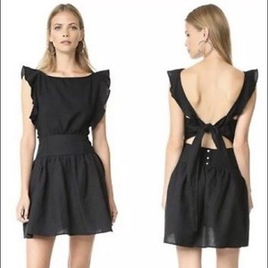 linen tie back dress