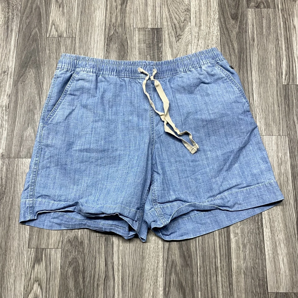 L.L. Pantalones Cortos de Jean BEAN Favorite Fit Elastizados Cintura Azul Denim Para Mujer Talla 4 Foto 2 de 4