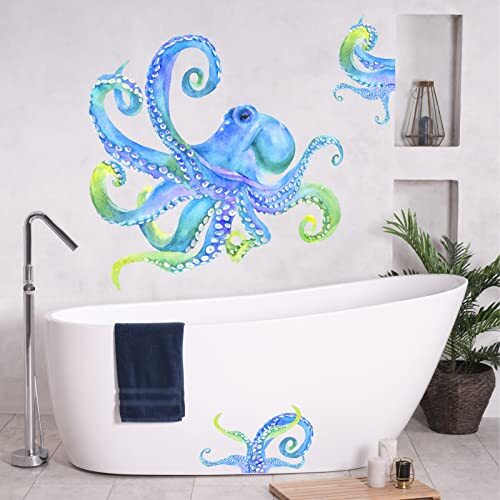 Large Wall Sticker Ocean Animal Wall Decal Peel and Stick Vinyl Wall