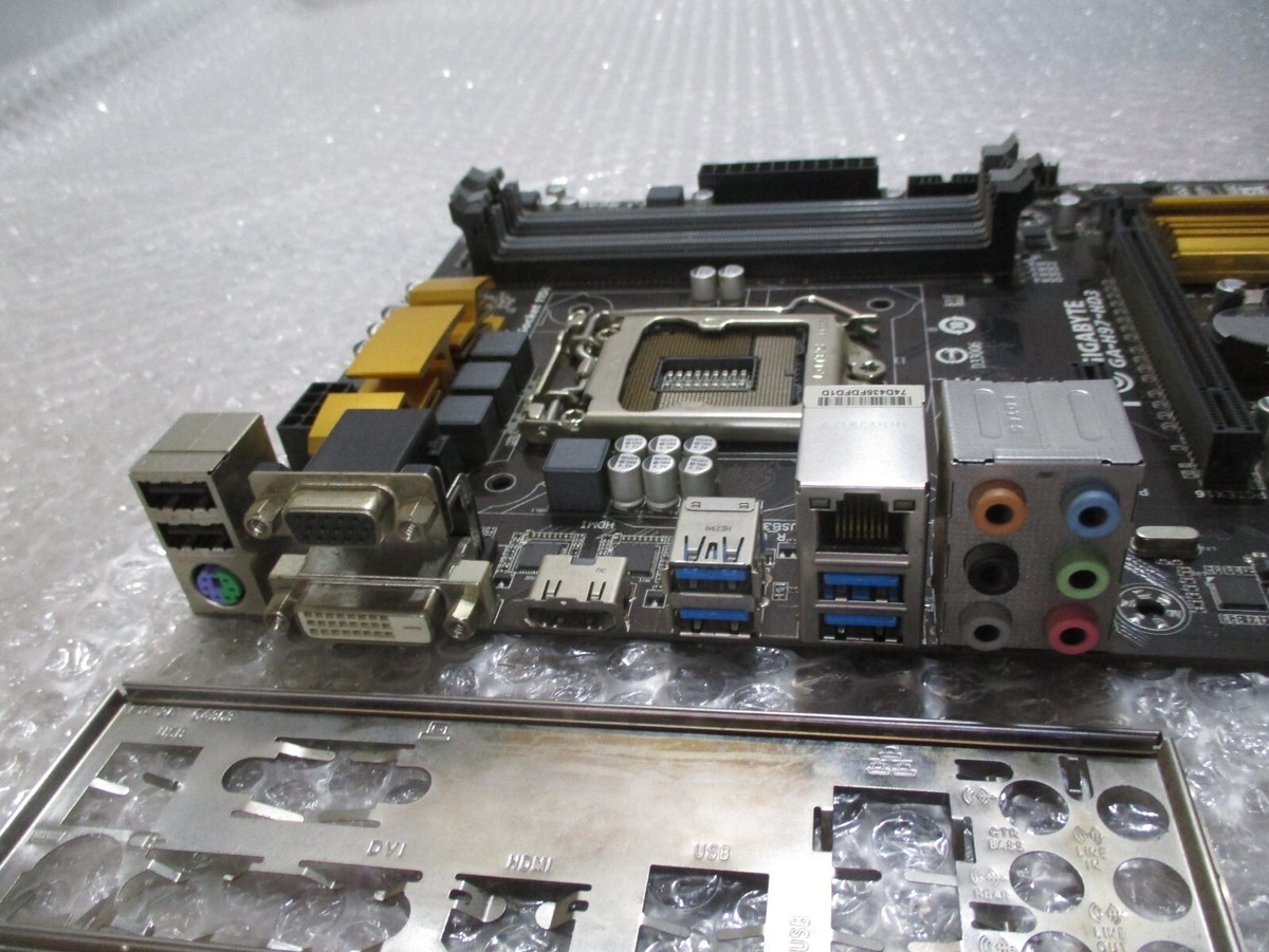 GIGABYTE GA-H97-HD3 LGA 1150 Motherboard Intel H97 DDR3 HDMI USB3