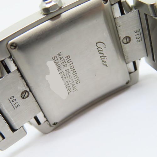 CARTIER Tank Francaise Automatic Watch 2302 Stainless Steel White - Picture 6 of 11