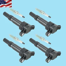 4X Ignition Coil & Spark Plug for 2014-2018 Kia Forte5 14-17 Forte Koup 2.0L L4