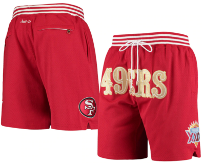 JUST DON / ショートパンツ/L/ポリエステル/RED// Mitchell Ness x Just Don Shorts San Francisco 49ers - MEN L large