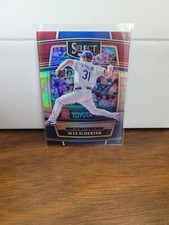 Max Scherzer  2022 Panini Select Baseball Base Tri-Color Prizm New York Mets #95