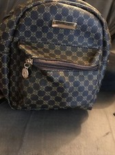 Mini Dotted Fashion Backpack/Shoulder Bag-Dark Brown With Pouch