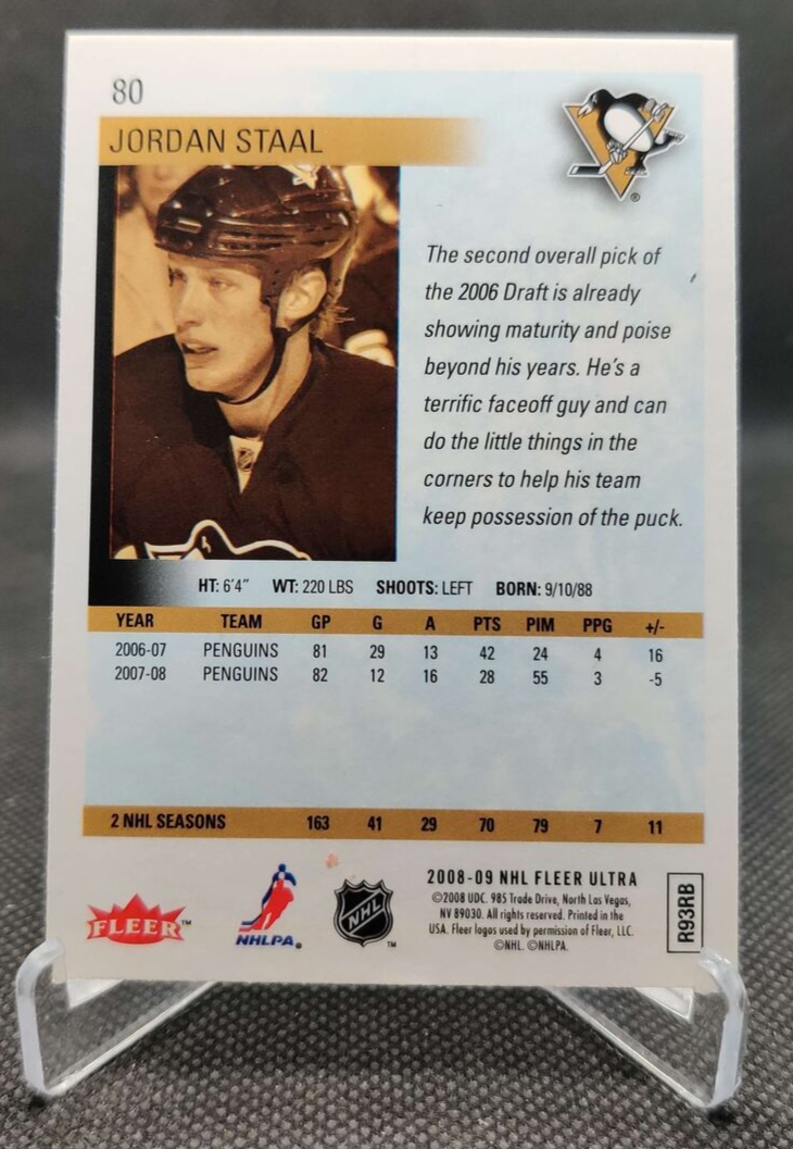2008-09 Ultra #80 Jordan Staal Pittsburgh Penguins Hockey Card | eBay 2008-09 Ultra #80 Jordan Staal Pittsburgh Penguins Hockey Card | eBay