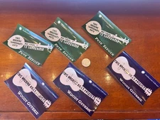 Woody Guthrie  Pete Seeger Stickers(Lot of 6)5x3 Folkways,+ Free sticker