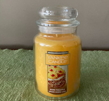 Yankee Candle Warm Pineapple Upside Down Cake  22 oz Large Jar Candle NEW