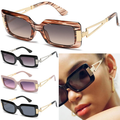 Quality Sunglasses Fashion Designer Luxury New 2025 Trend Rectangle Classy Women