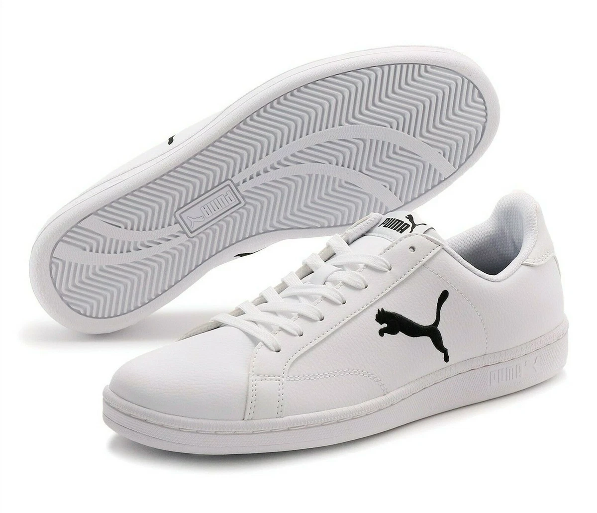 PUMA Smash Cat L 362945 03 Puma White Puma Black | eBay