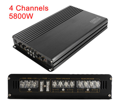5800W 12V 4 Channel Car Amplifier Stereo Audio Super Bass Power Subwoofer Amp
