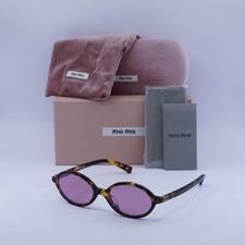 New Miu Miu MU04ZSF VAU50D Honey Havana/Dark Pink Mirror Silver Internal 50-1...