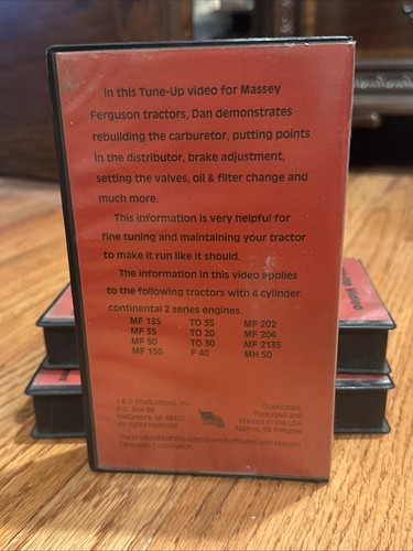 Tune-Up Video for Massey-Ferguson 135 Tractor - VHS - Picture 3 of 11