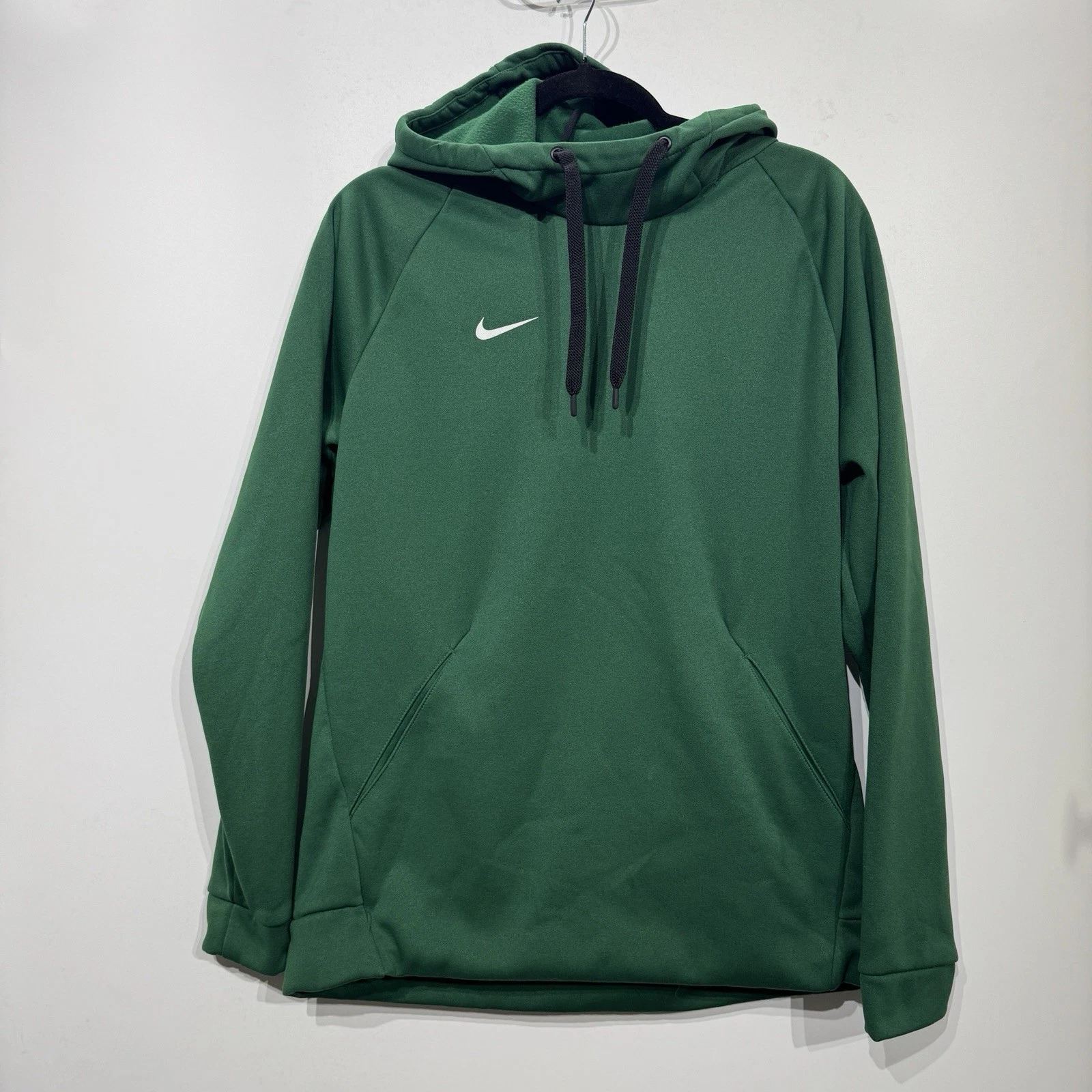 Nike Therma-FIT Hoodie Mens Medium Green Training Dri-FIT Pullover CN9473-341