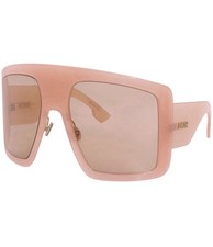 Dior DiorSoLight1 Oversized Square Sunglasses Pink Frame Brown Tinted FWM/HO