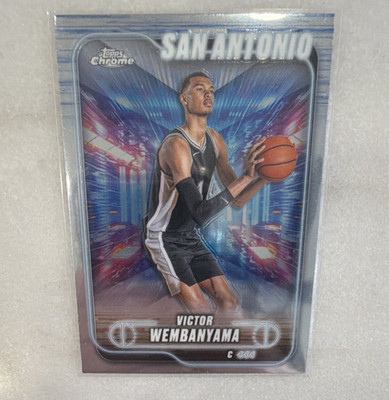 Topps Chrome Victor Wembanyama #193 Rookie Basketball San Antonio Spurs 2024-25