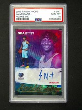 2019-20 Panini NBA Hoops Rookie Ink Ja Morant #RI-JMT PSA 10 GEM MT Auto RC