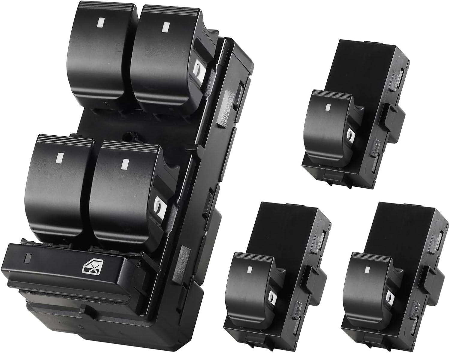 Driver Side & 3 Pcs Passenger Power Window Switch for 07-13 Chevy Silverado US