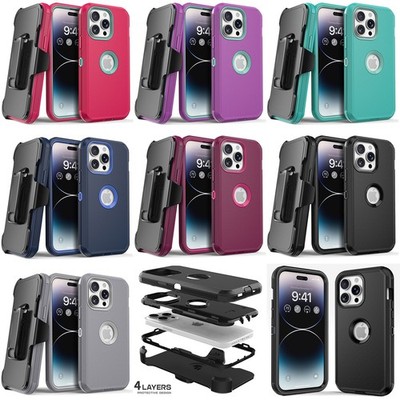 For Apple iPhone 14/Plus/Pro/14 PRO MAX Case Cover Hybrid / Kickstand Belt Clip