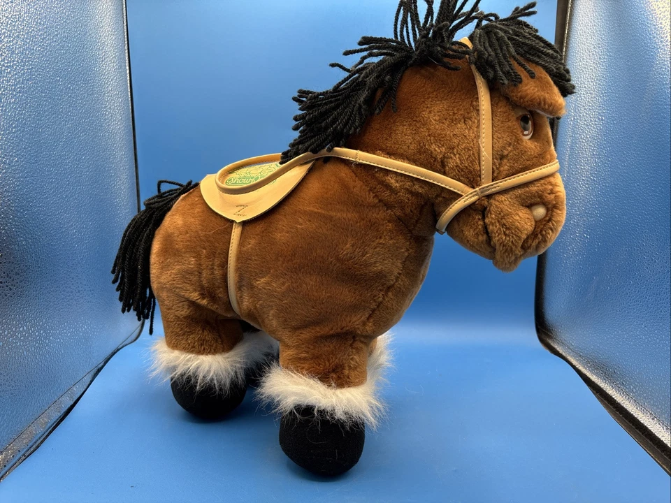 RARE Vintage 1984 16" Cabbage Patch Kids Plush Brown Horse Show Pony - Image 2 of 4