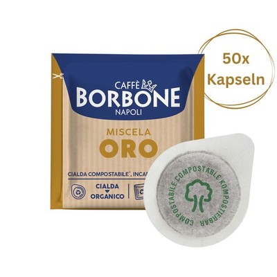 Caffè Borbone Miscela Oro 50x Kaffeepads kompostierbare Pads 44mm ESE Maschine