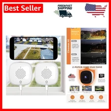 2-Pack 3MP Wi-Fi Indoor/Outdoor Window Cameras with HD Night Vision & Detection