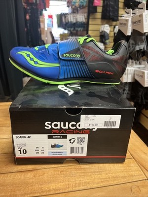 Saucony Soarin J2 - Men s Size 10 D - Blue/Slime - S29037 - Jumping Spikes