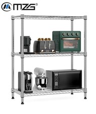 36 in Tall 3 Tier Shelving Units Metal Shelves Rack Pantry Wire Shelf Adjustable