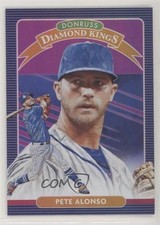 2020 Panini Donruss Diamond Kings Holo Purple Pete Alonso #7 rg5