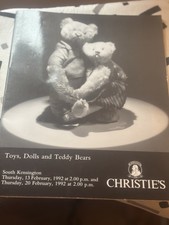 Christie's Auction Catalogue toys dolls and teddy bearteddy bears 1992