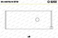Glyco 01-4979/4 STD Pleuellagerschale