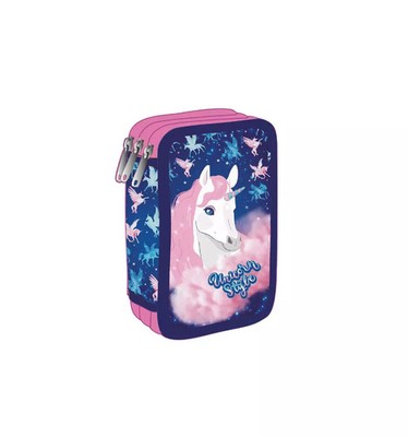 5903686322907 Piórnik 3-komorowy z wyposażeniem Coolpack Jumper 3 unicorn Patio